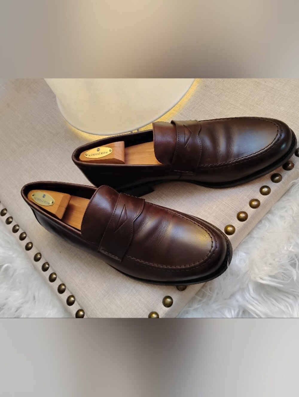 Macson Men's Dark Brown Leather Penny Loafers Size 12. Made in Portugal - Picture 3 of 9